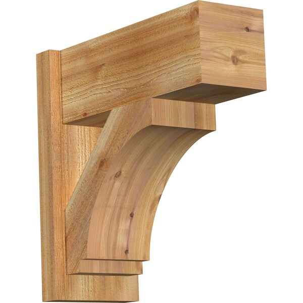 Ekena Millwork Imperial Block Rough Sawn Outlooker, Western Red Cedar, 8"W x 20"D x 20"H OUT08X20X20IMP05RWR - main